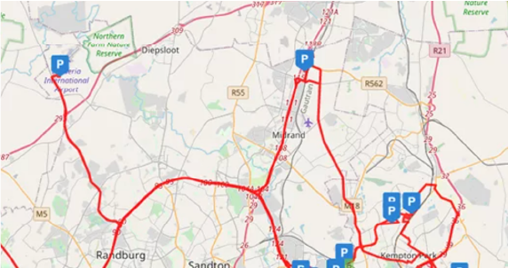 Map showing Breaze location